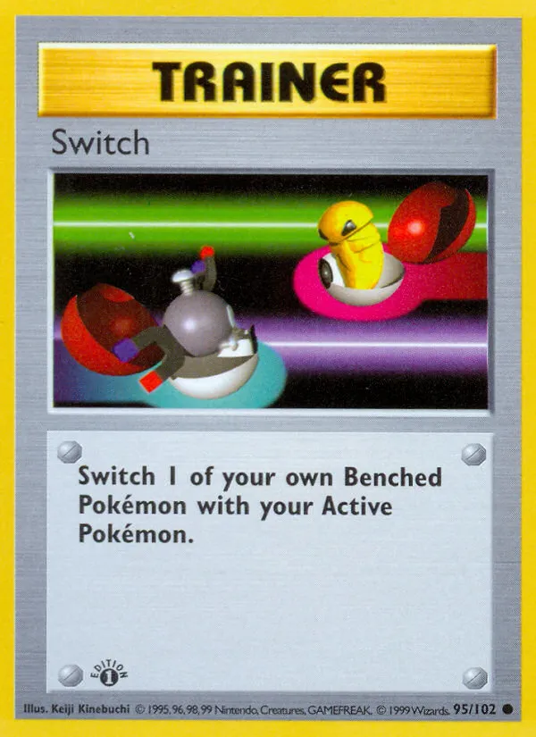 Base Set 英語版 Switch 95 カード表面