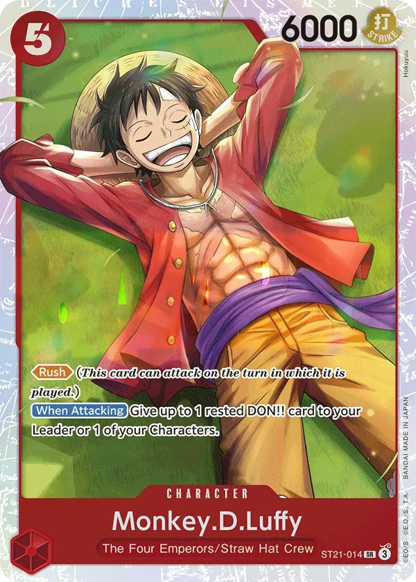GEAR5 영어판 Monkey.D.Luffy ST21-014 카드 앞면