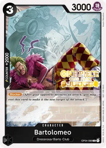 Bartolomeo OP04-089 · ジャッジパック ¥227