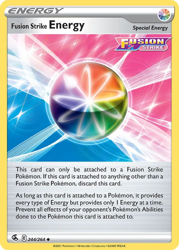 Sword & Shield—Fusion Strike 영어판 Fusion Strike Energy 244 카드 앞면