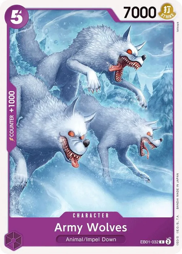 Front of Army Wolves EB01-032, Memorial Collection English