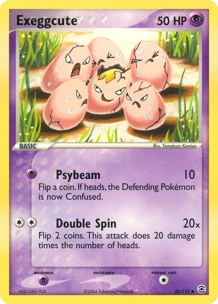 EX FireRed & LeafGreen 영어판 Exeggcute 33 카드 앞면
