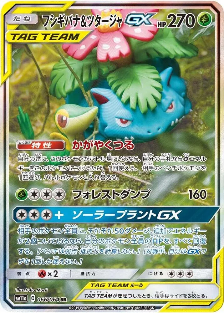 Front of Venusaur & Snivy GX 66, リミックスバウト Japanese