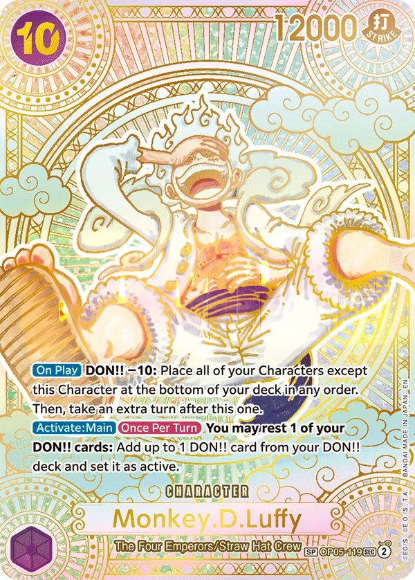 Awakening of the New Era 英語版 Monkey.D.Luffy OP05-119 · パラレル 8 カード表面