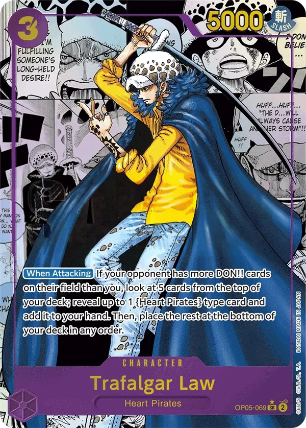 Awakening of the New Era 영어판 Trafalgar Law OP05-069 · 재록 카드 앞면