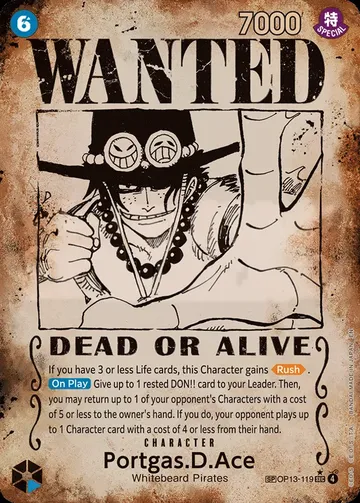 Portgas.D.Ace OP13-119 · Parallel 4 $1,335.96