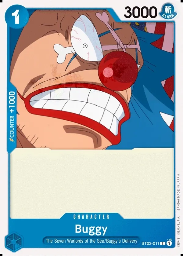 The Seven Warlords of the Sea 영어판 Buggy ST03-011 카드 앞면