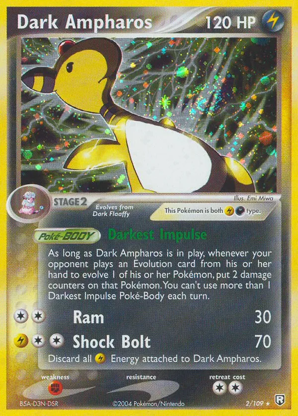 EX Team Rocket Returns 영어판 Dark Ampharos 2 카드 앞면
