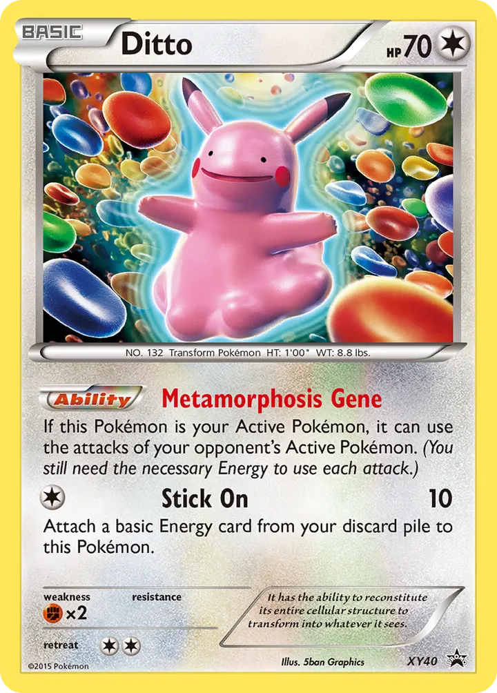 XY Black Star Promos 英語版 Ditto XY40 カード表面