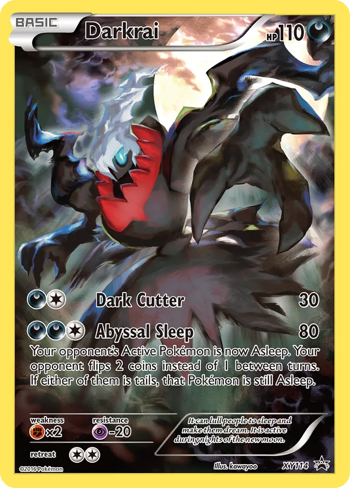 XY Black Star Promos 영어판 Darkrai XY114 카드 앞면
