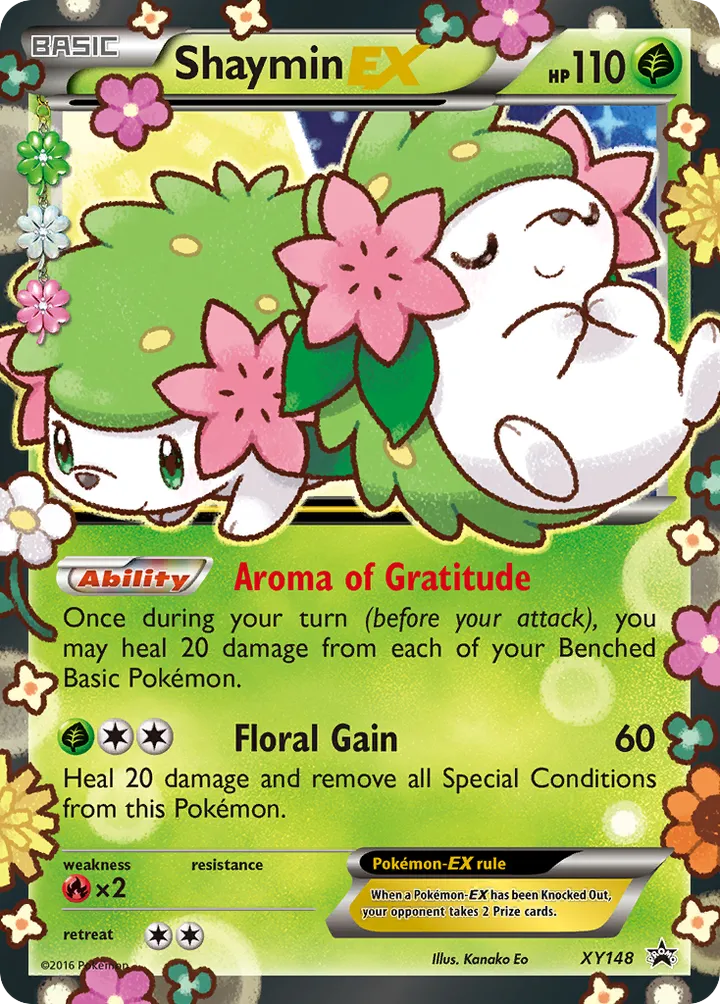 XY Black Star Promos 英語版 Shaymin-EX XY148 カード表面