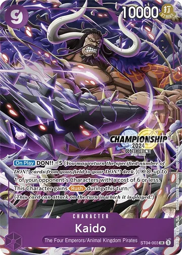 Kaido ST04-003 · Championship $31.08
