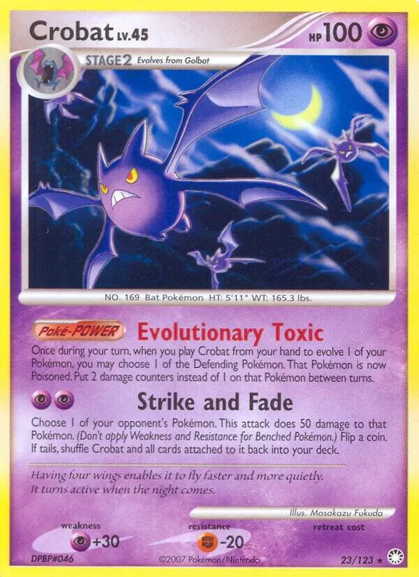 Diamond & Pearl—Mysterious Treasures 英語版 Crobat 23 カード表面