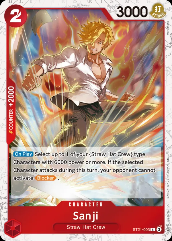 GEAR5 영어판 Sanji ST21-003 · 패럴렐 2 카드 앞면
