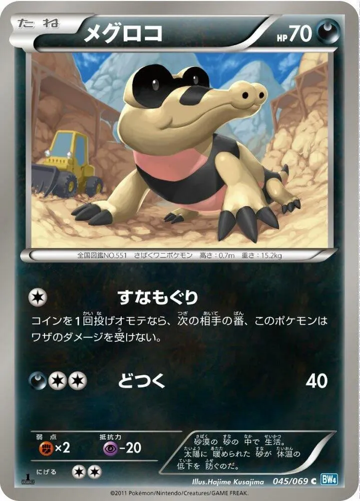ダークラッシュ 일본판 メグロコ 45 카드 앞면