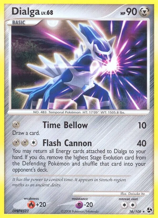 Diamond & Pearl—Great Encounters 영어판 Dialga 16 카드 앞면