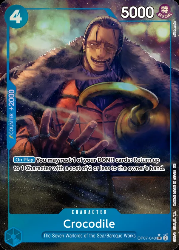 500 Years in the Future 英語版 Crocodile OP07-040 · パラレル 3 カード表面
