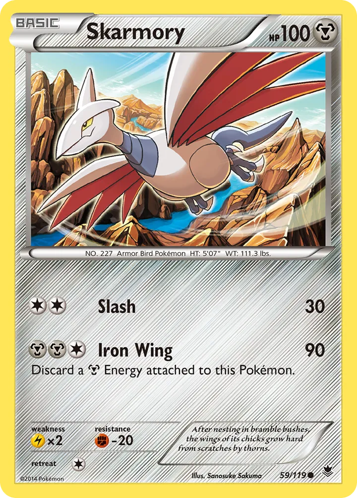 XY—Phantom Forces 英語版 Skarmory 59 カード表面