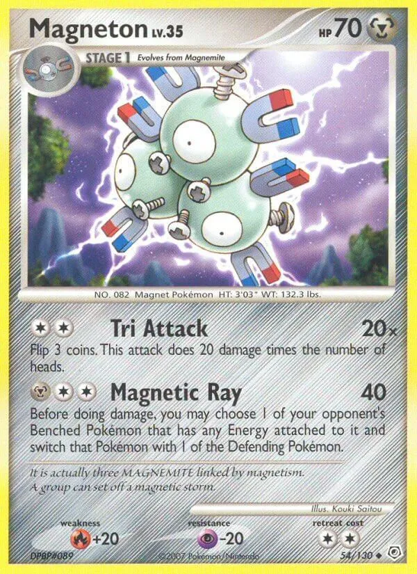 Diamond & Pearl 영어판 Magneton 54 카드 앞면