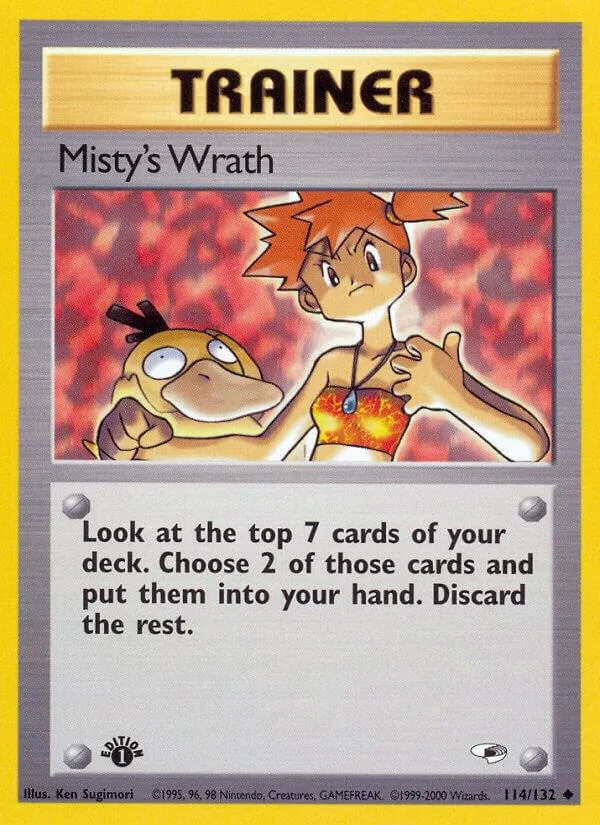 Gym Heroes 英語版 Misty's Wrath 114 カード表面