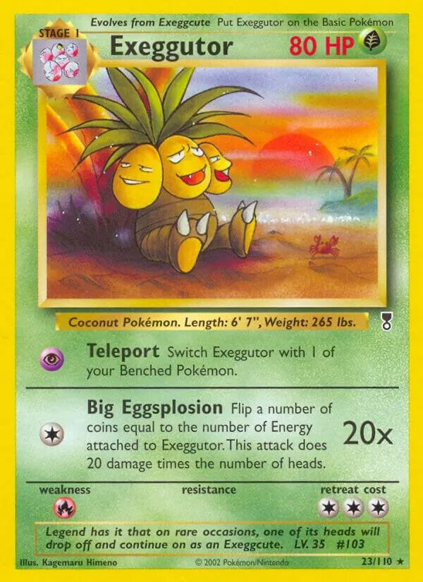 Legendary Collection 영어판 Exeggutor 23 카드 앞면