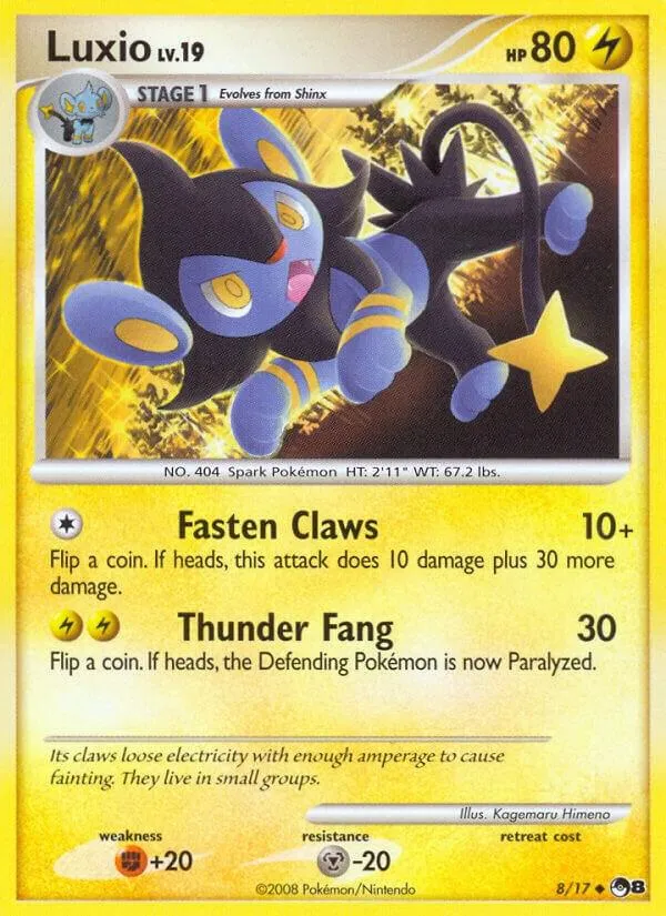 Front of Luxio 8, POP Series 8 English