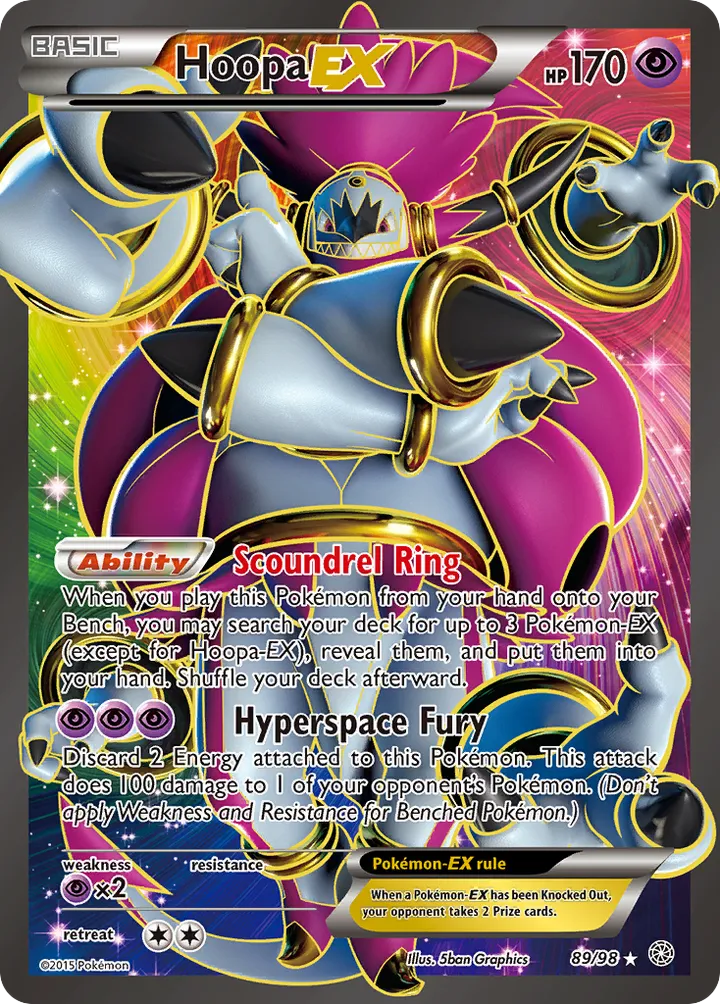 XY—Ancient Origins 英語版 Hoopa-EX 89 カード表面