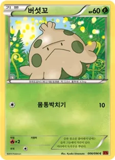 라이징피스트 韓国語版 버섯꼬 6 カード表面