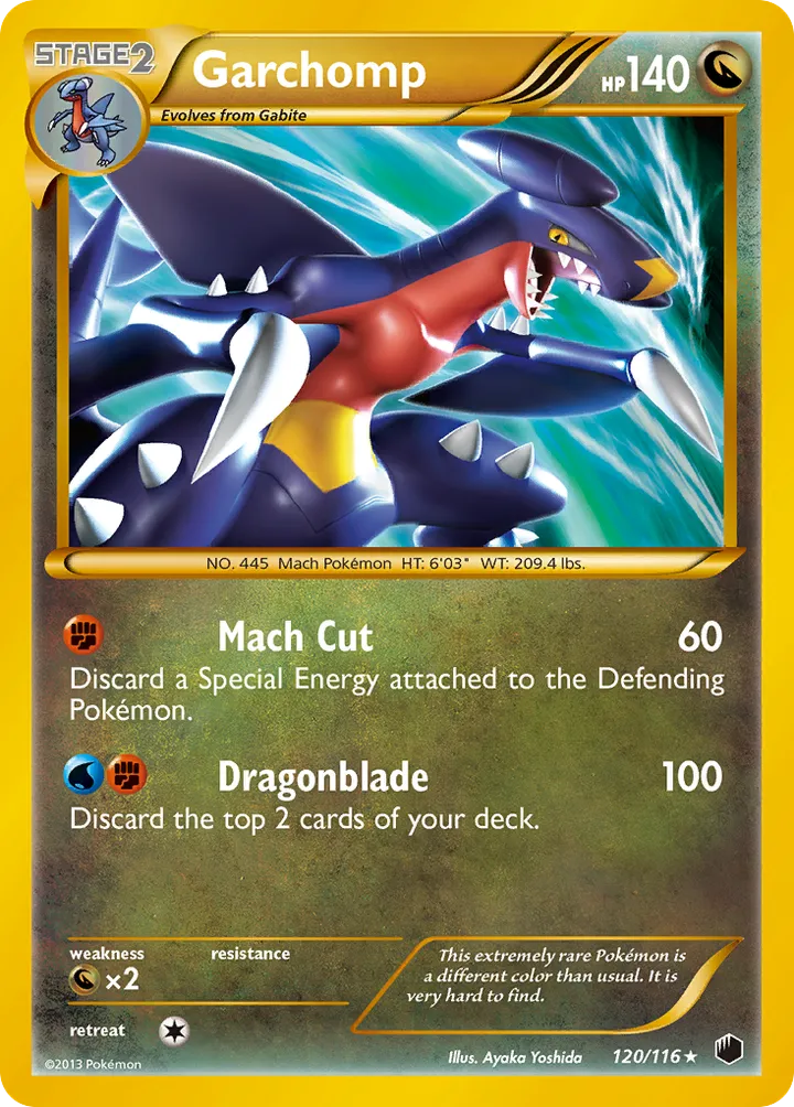 Black & White—Plasma Freeze 영어판 Garchomp 120 카드 앞면