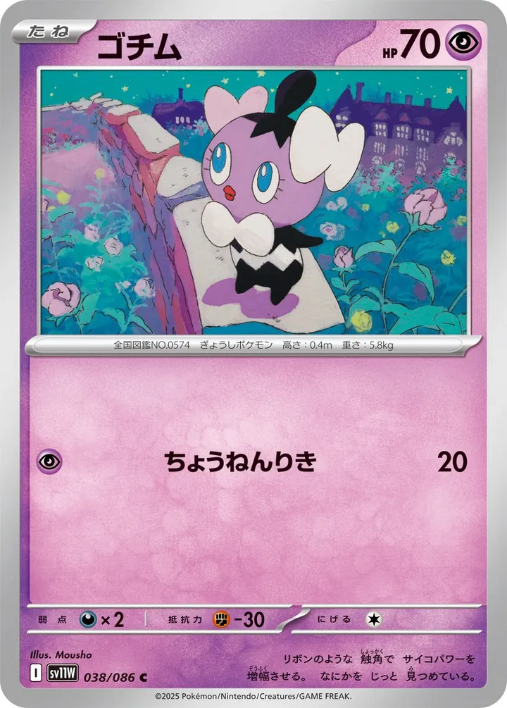 Front of Gothita 38, ホワイトフレア Japanese