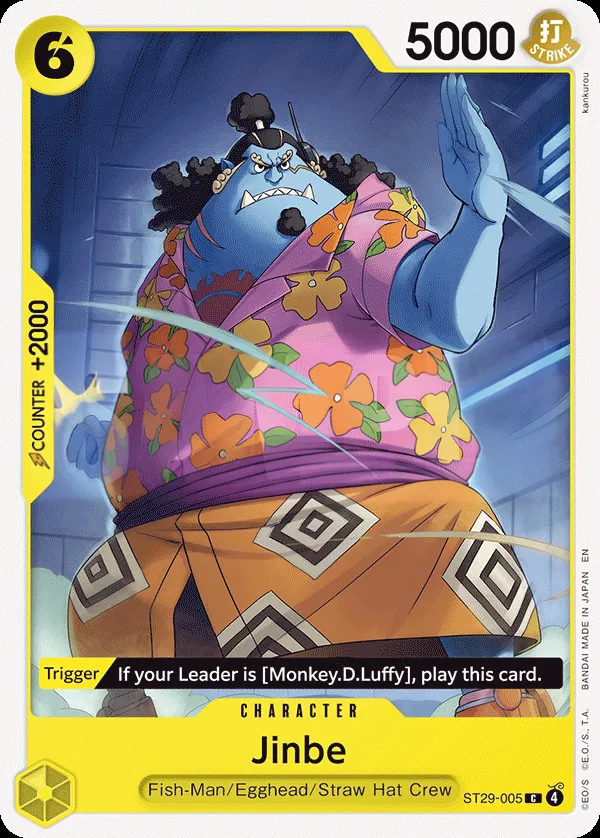 Egghead 영어판 Jinbe ST29-005 카드 앞면