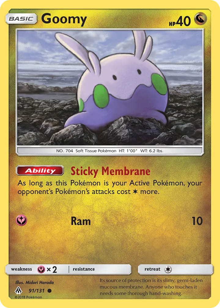 Sun & Moon—Forbidden Light 英語版 Goomy 91 カード表面