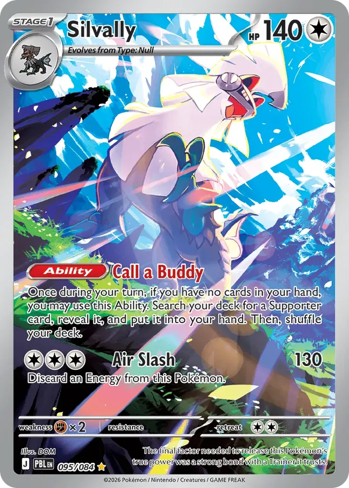 Mega Evolution—Pitch Black 英語版 Silvally 95 カード表面