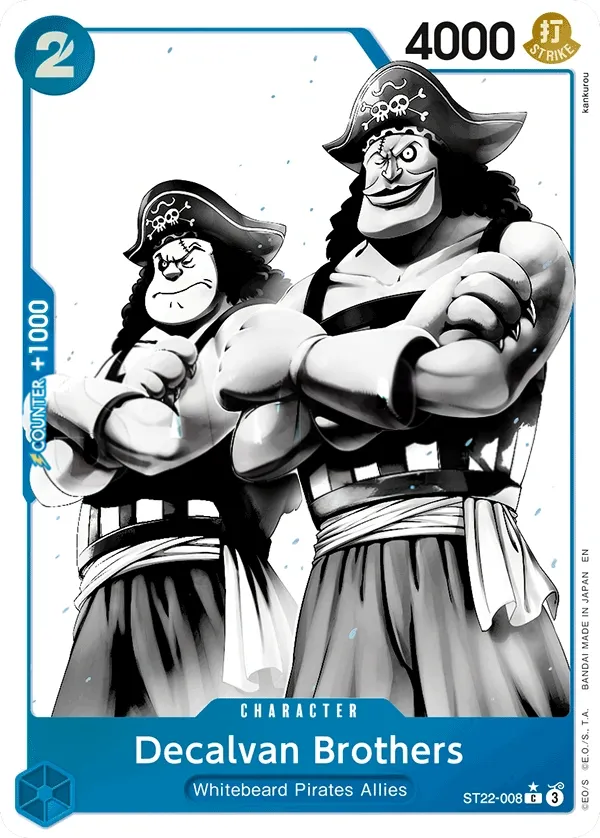 Ace & Newgate 영어판 Decalvan Brothers ST22-008 · 패럴렐 카드 앞면