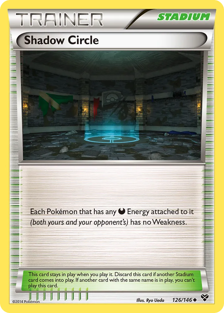 XY 영어판 Shadow Circle 126 카드 앞면
