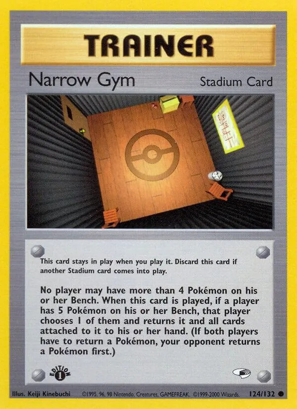 Gym Heroes 英語版 Narrow Gym 124 カード表面
