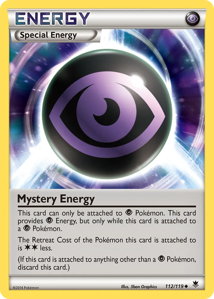 XY—Phantom Forces 영어판 Mystery Energy 112 카드 앞면