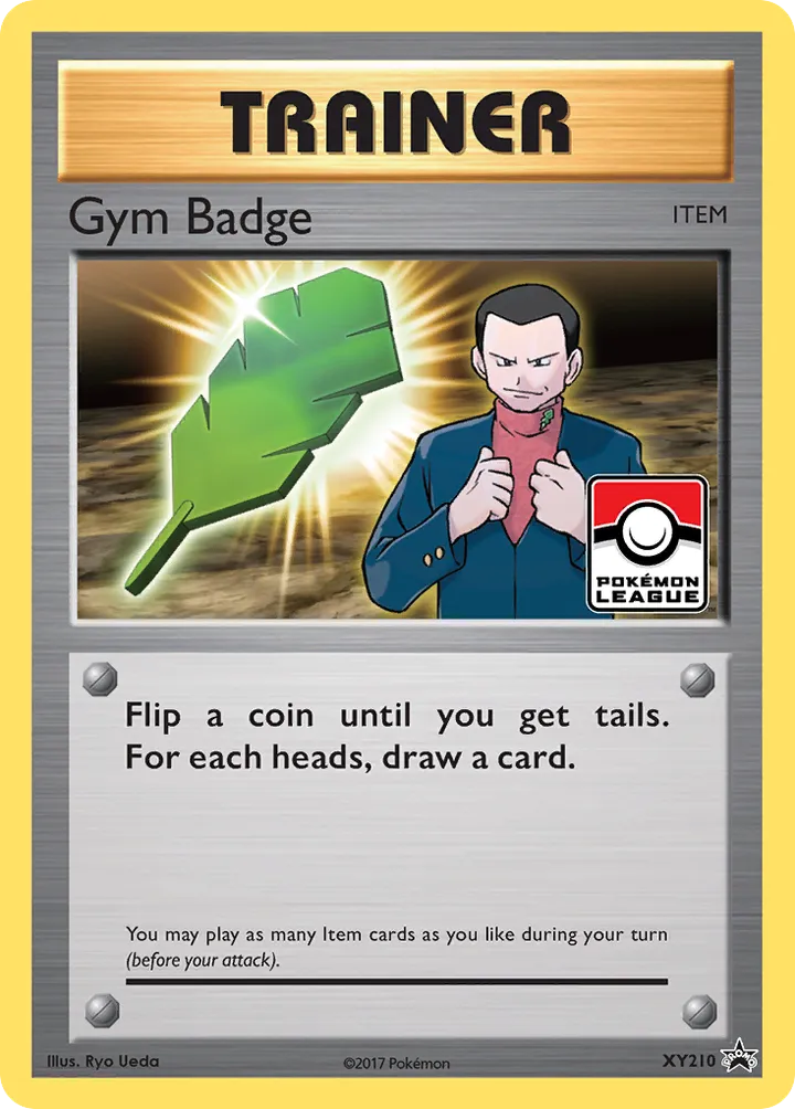 XY Black Star Promos 영어판 Gym Badge XY210 카드 앞면