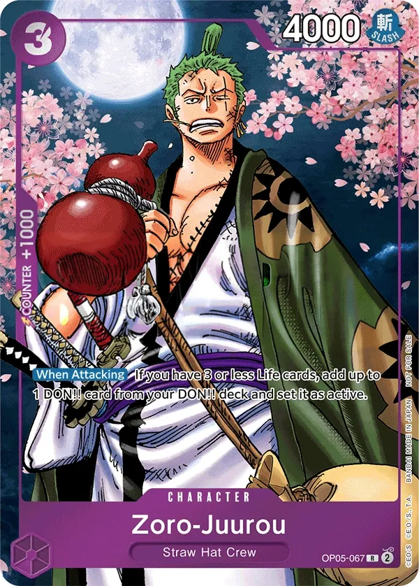 Awakening of the New Era 英語版 Zoro-Juurou OP05-067 · パラレル 2 カード表面