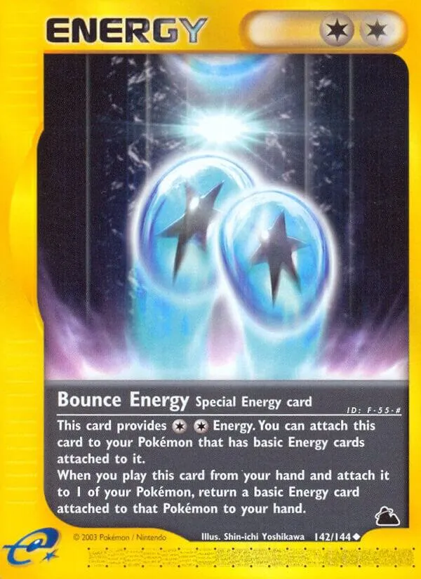 Skyridge 영어판 Bounce Energy 142 카드 앞면