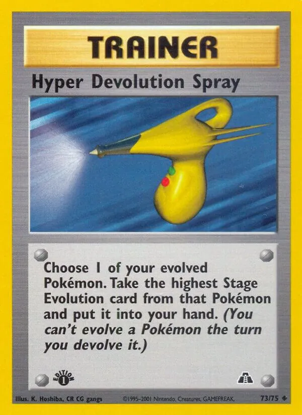 Neo Discovery 英語版 Hyper Devolution Spray 73 カード表面