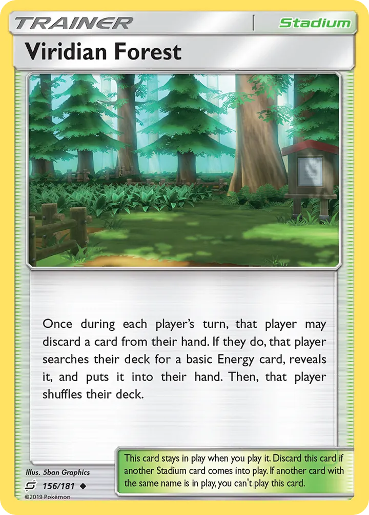 Sun & Moon—Team Up 英語版 Viridian Forest 156 カード表面
