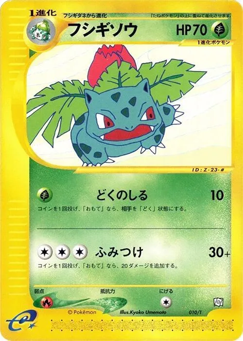 Tプロモーションカード 일본판 フシギソウ 10 카드 앞면