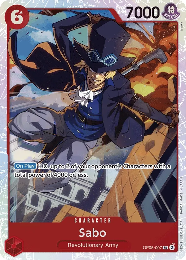 Awakening of the New Era 英語版 Sabo OP05-007 · 再録 カード表面
