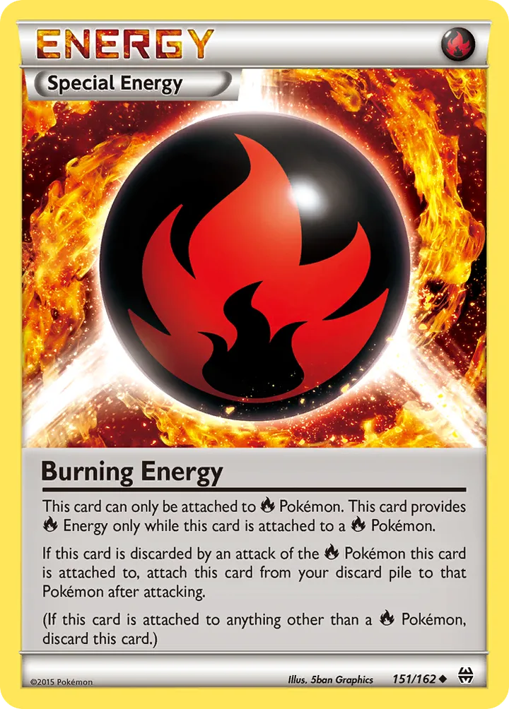 XY—BREAKthrough 英語版 Burning Energy 151 カード表面