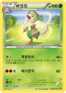 Front of 버섯모 8, 가이아 볼케이노 Korean