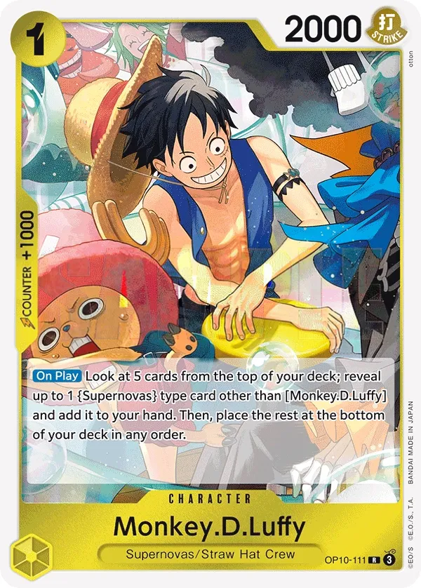 Royal Blood 영어판 Monkey.D.Luffy OP10-111 카드 앞면