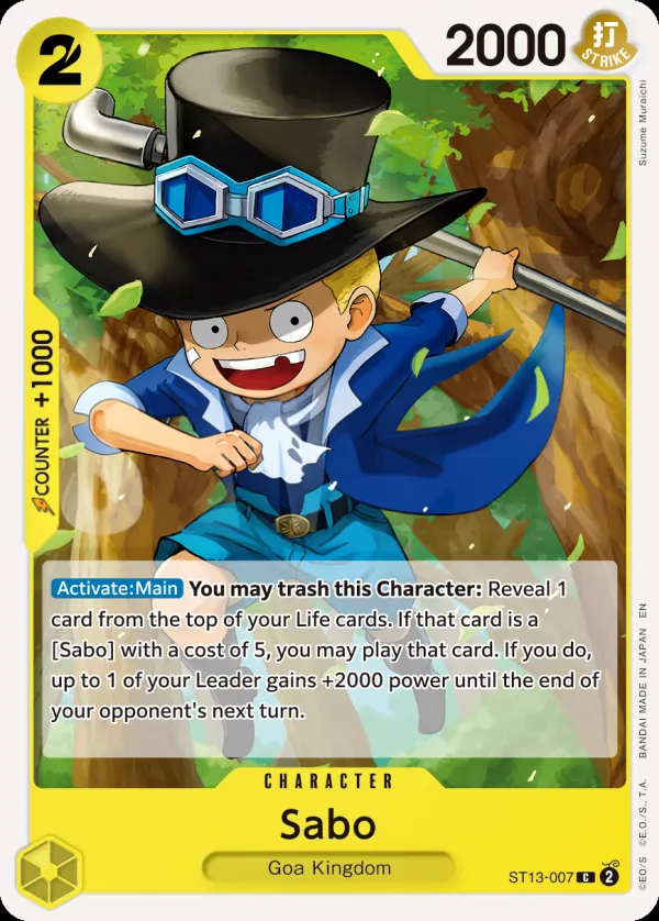 The Three Brothers 英語版 Sabo ST13-007 · 再録 カード表面