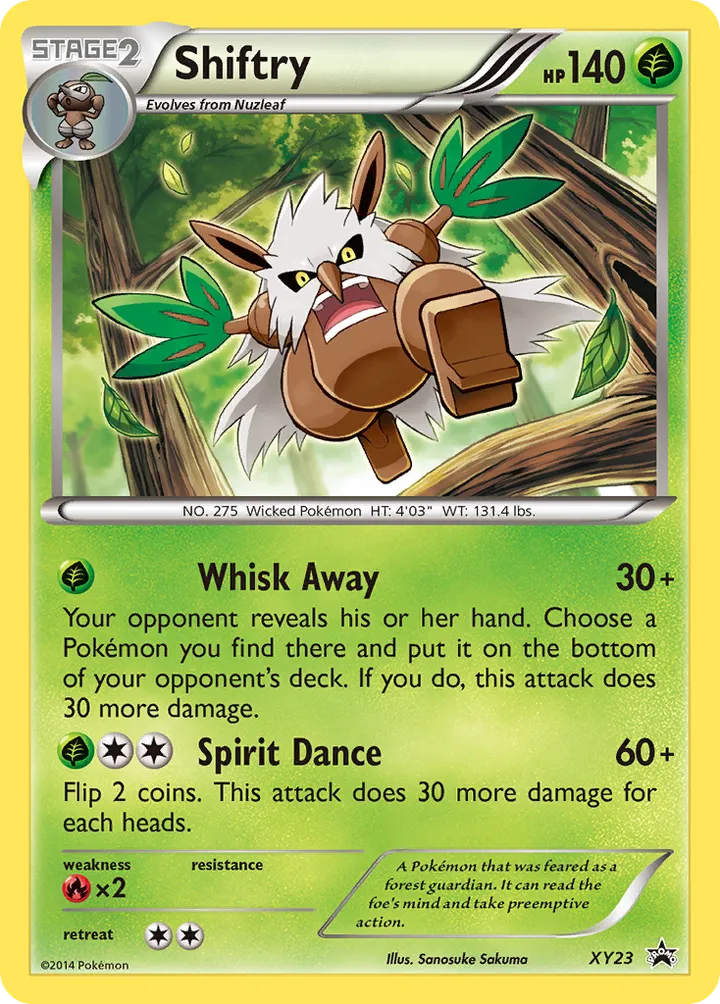 XY Black Star Promos 英語版 Shiftry XY23 カード表面