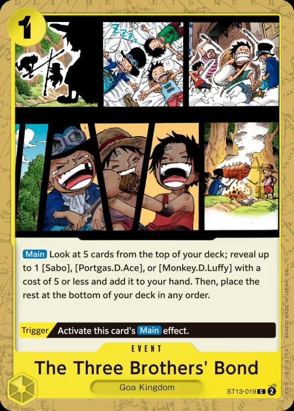 The Three Brothers 英語版 The Three Brothers' Bond ST13-019 · 再録 カード表面